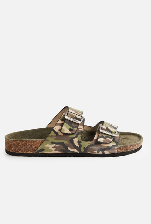 LEE COOPER Camouflage Print Dual-Strap Slides
