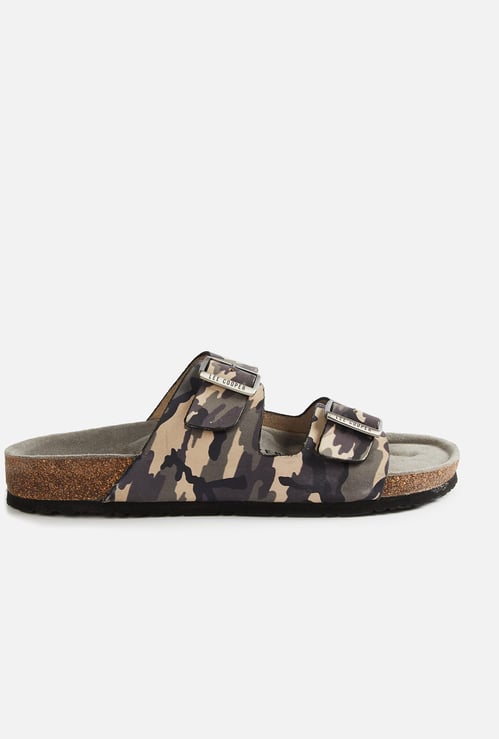 LEE COOPER Camouflage Print Dual-Strap Slides