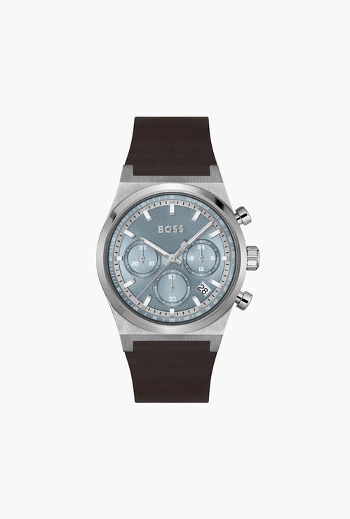 BOSS Candor Chrono Chronograph Watch with Leather Strap - 1514219