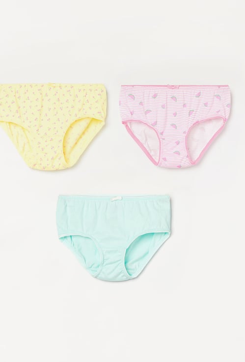 FAME FOREVER Girls Assorted Panties - Pack of 3