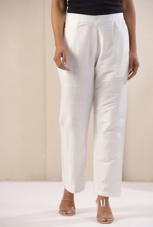 SPAN Textured Straight Pants