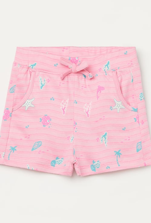 JUNIORS Girls Printed Elasticated Shorts
