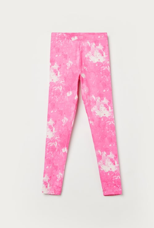 FAME FOREVER Girls Tie & Dye Leggings