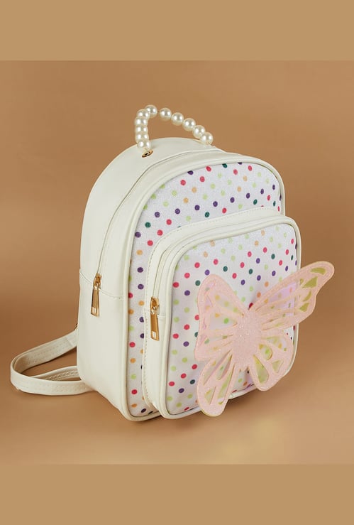 GINGER Shimmery Butterfly Backpack