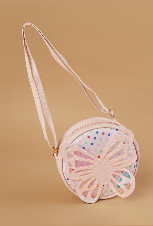 GINGER Butterfly Accent Sling Bag