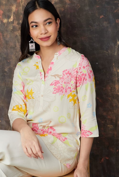 MELANGE Floral Print Kurti