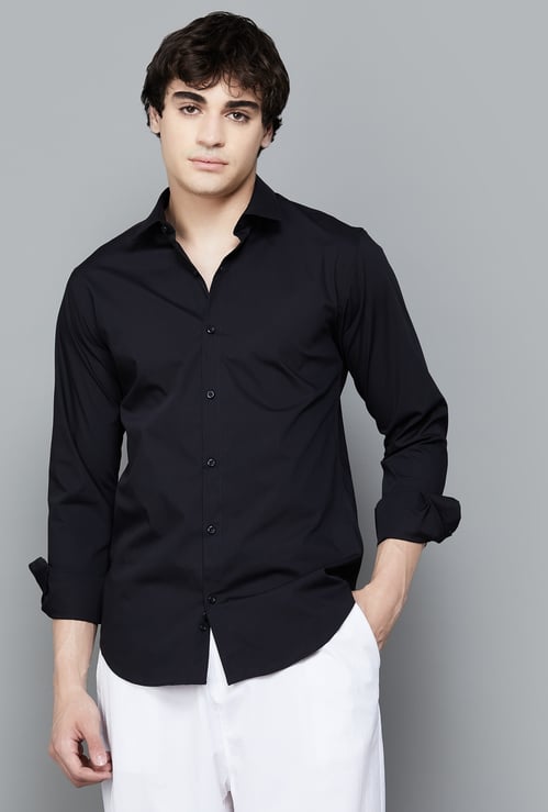 UNITED COLORS OF BENETTON Solid Slim Fit Shirt
