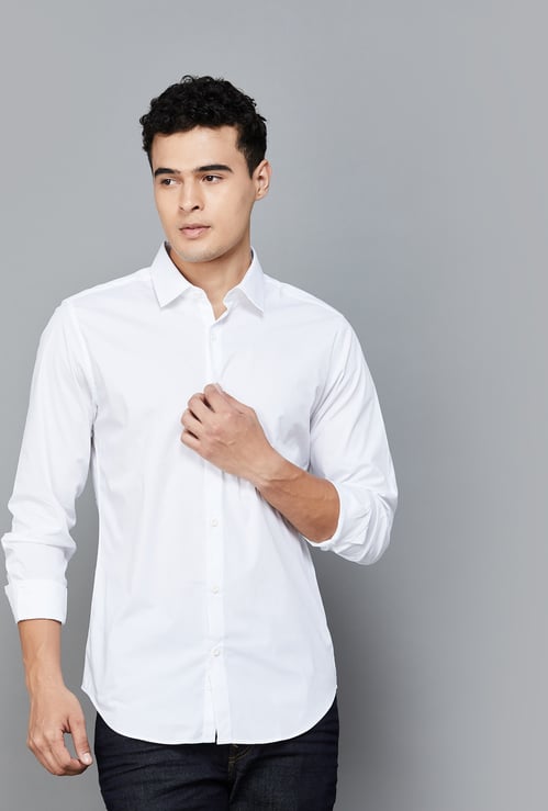 UNITED COLORS OF BENETTON Solid Slim Fit Shirt