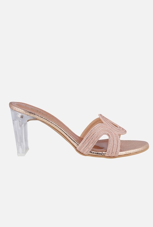 CATWALK Embellished Block Heels