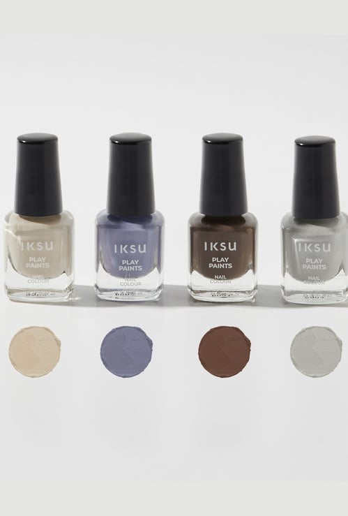 IKSU Play Paint Nail Colour Combo - Muted Bliss - 5ml each