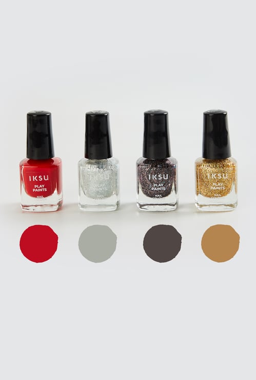 IKSU Play Paint Nail Colour Combo - 5ml+5ml+5ml+5ml