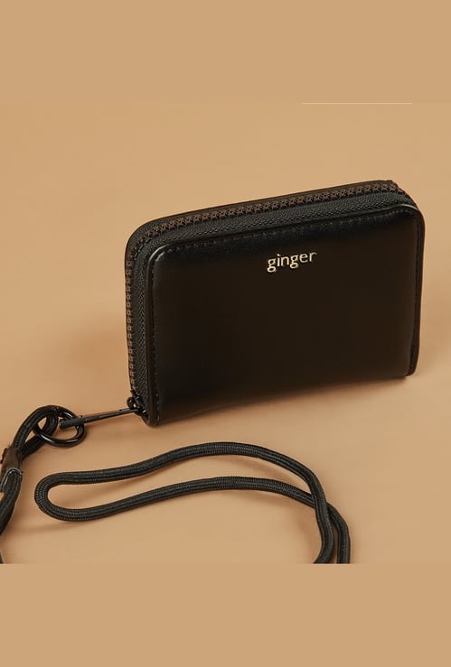 GINGER Solid Zip-Around Wallet
