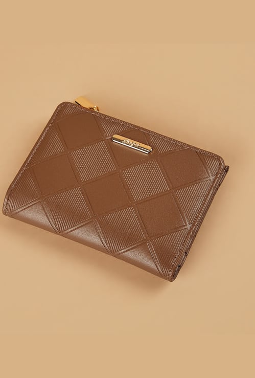 GINGER Textured Bi-Fold Wallet