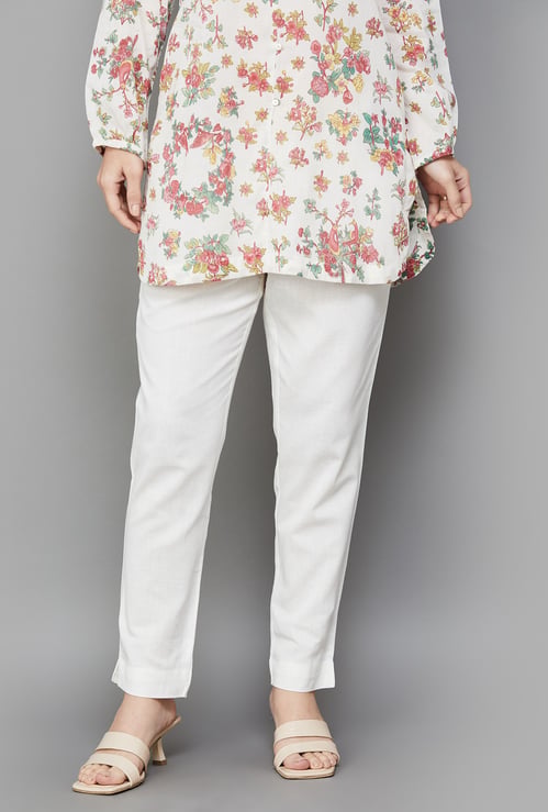 W Solid Straight Pants