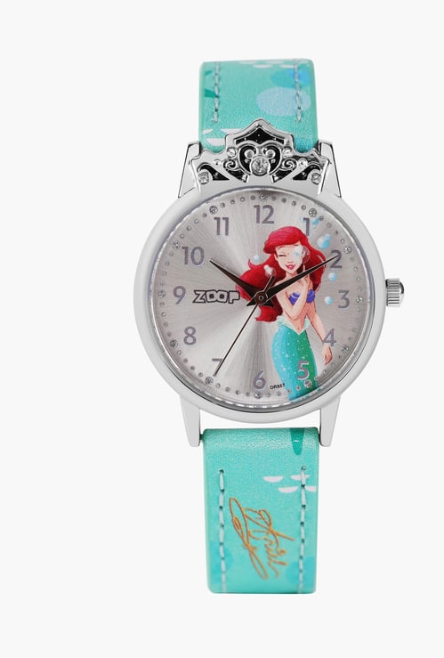 ZOOP Little Mermaid Leather Strap Analog Watch - 26050SL01