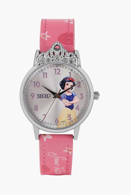 ZOOP Snow White Leather Strap Analog Watch - 26052SL01