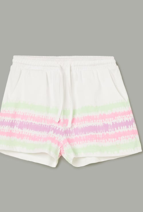 FAME FOREVER Girls Tie & Dye Shorts