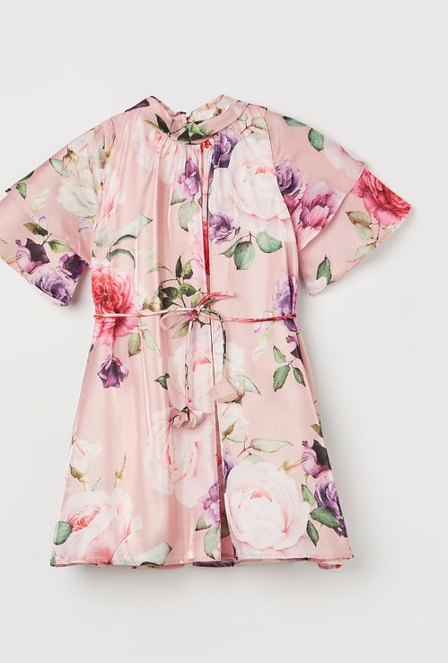 PEPPERMINT Girls Floral Print A-line Dress