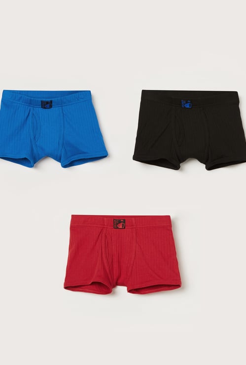 JOCKEY Boys Striped Trunks - Pack of 3