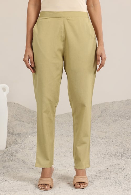 LIBAS Solid Straight Pants