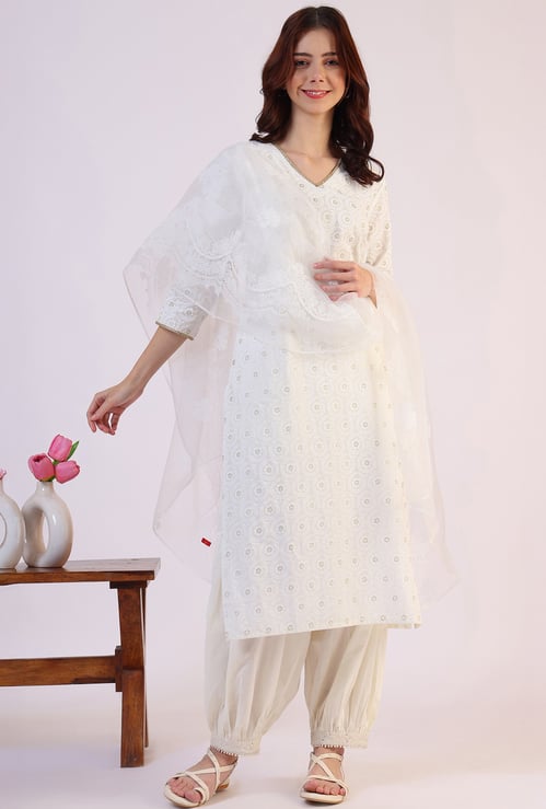 W Floral Printed Dupatta