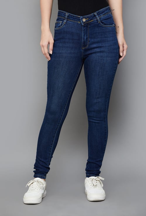 KRAUS Washed Skinny Fit Jeans