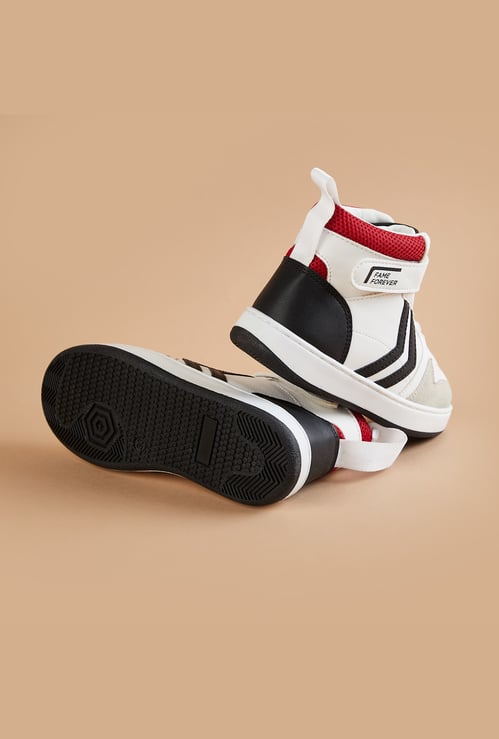 FAME FOREVER Boys Colourblock High Top Sneakers