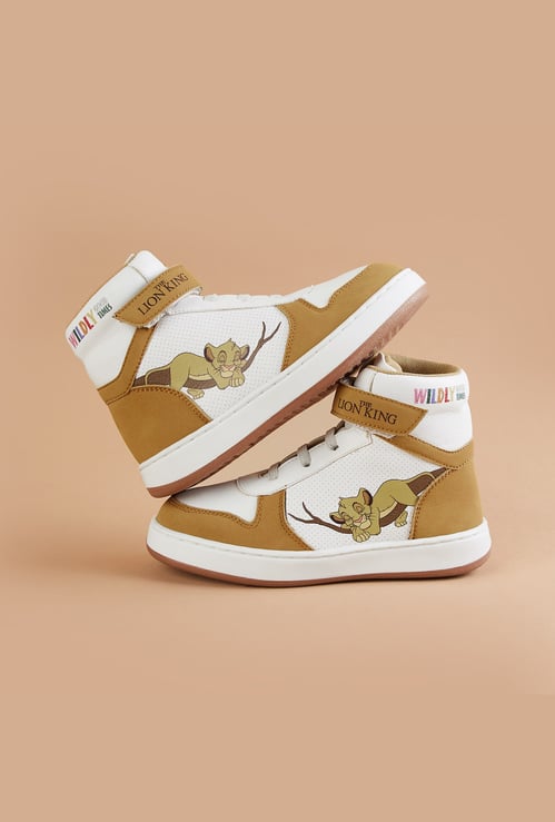 FAME FOREVER Boys The Lion King Print High-Top Sneakers