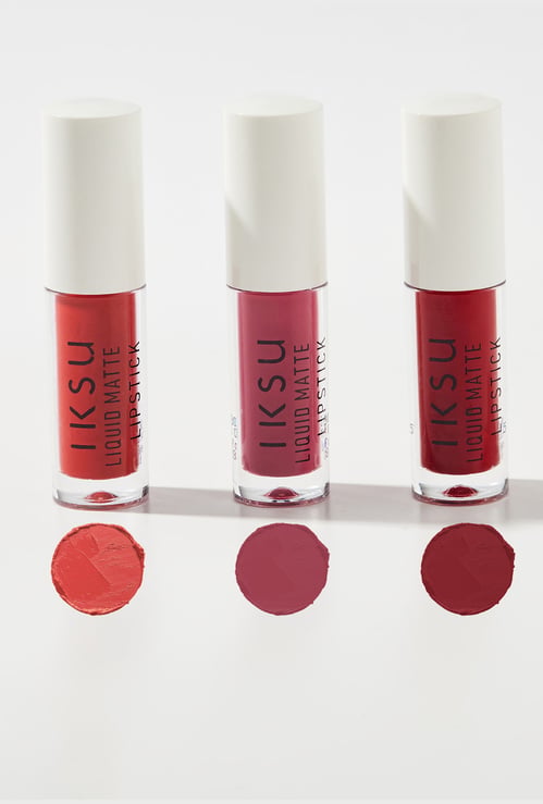 IKSU Matte In Love Mini Liquid Lipstick Combo - Crimson Crush - 1.6ml each