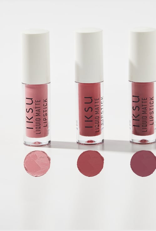 IKSU Matte In Love Mini Matte Liquid Lipstick Combo - Muted Rose - 1.6ml each