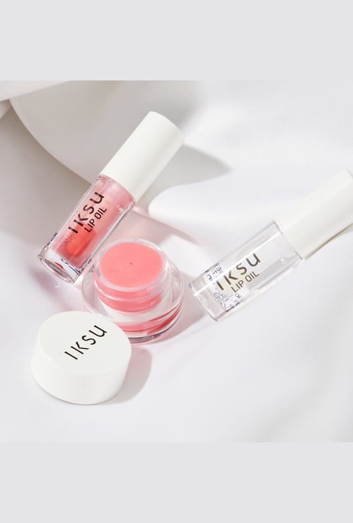 IKSU Lush Lips Mini Lip Oil and Lip Scrub Combo