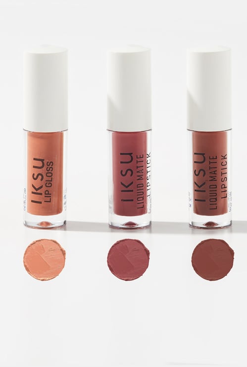 IKSU Caramel Glow Liquid Matte Mini Lipgloss Combo - 1.6ml each