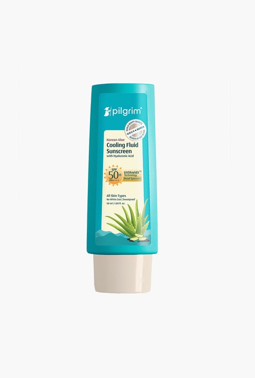 PILGRIM Korean Aloe Cooling Fluid Sunscreen SPF 50+ - 50ml