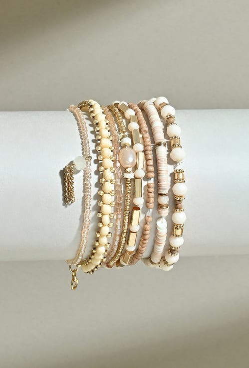 TONIQ Assorted Beaded Bracelets - Pack of 8