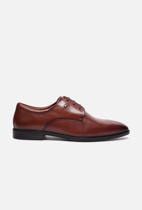 LOUIS PHILIPPE Leather Derby Shoes