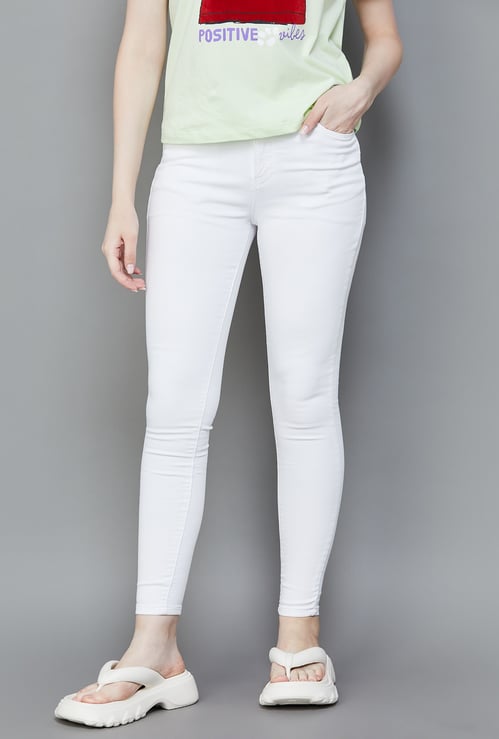 KRAUS Solid Skinny Fit Jeans