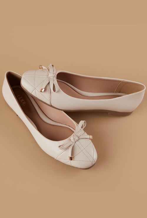 CODE Bow-Detailed Ballerinas