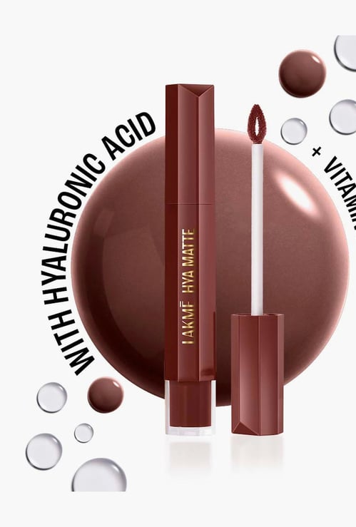 LAKME 9to5 Hya Matte Liquid Lipstick + Hyaluronic Acid - Monday Mocha - 5.3ml