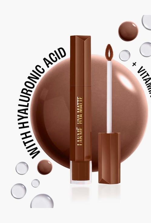 LAKME 9to5 Hya Matte Liquid Lipstick + Hyaluronic Acid - Coffee Break - 5.3ml