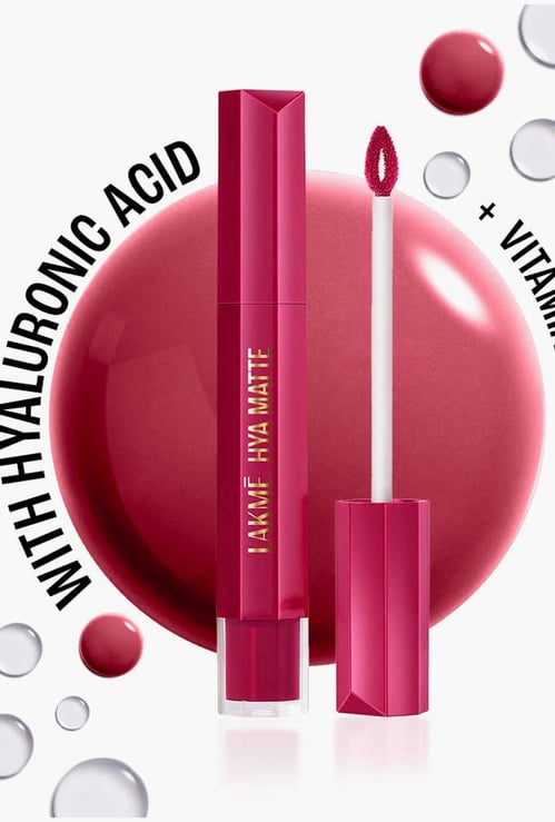 LAKME9to5 Hya Matte Liquid Lipstick + Hyaluronic Acid - Powersuit Pink - 5.3ml