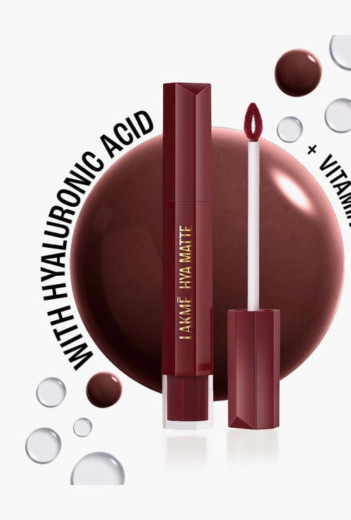 LAKME9to5 Hya Matte Liquid Lipstick + Hyaluronic Acid - Afterhours Wine - 5.3ml