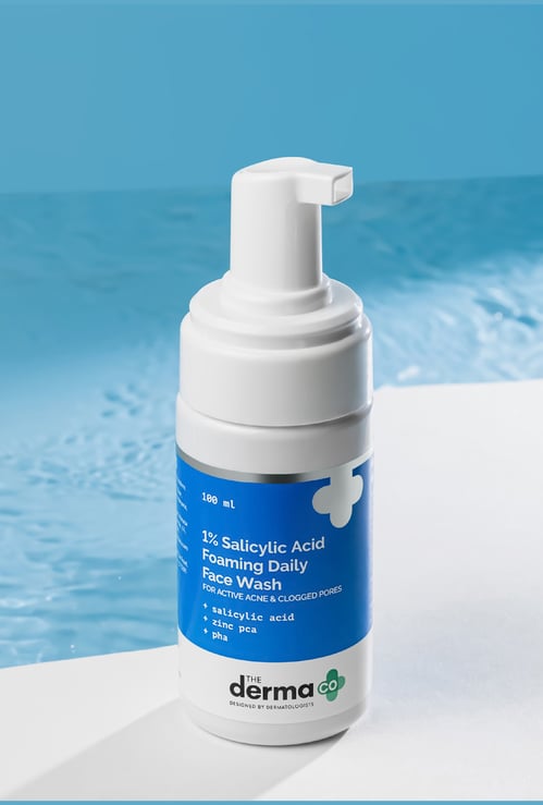THE DERMA CO 1 Percent Salicylic Acid Foaming Daily Face Wash - 100ml
