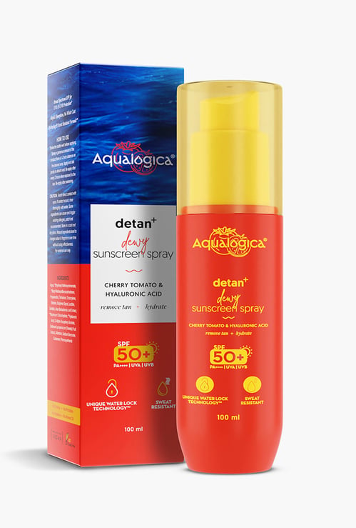 AQUALOGICA Detan+ Dewy Sunscreen Spray - 100 ml