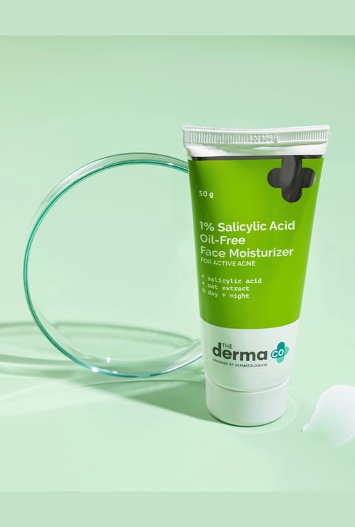 THE DERMA CO 1 Percent Salicylic Acid Oil-Free Face Moisturizer - 80g