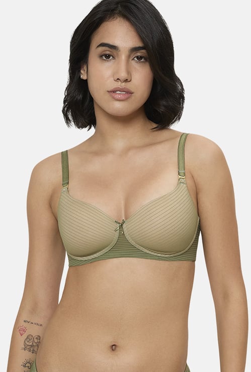 TRIUMPH Striped Padded Non-Wired Bra