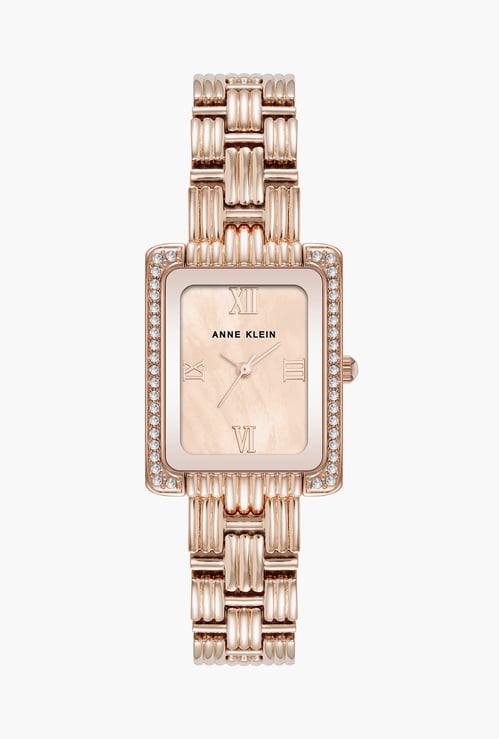 ANNE KLEIN Embellished Analog Watch with Bracelet Strap - AK5168RGRG