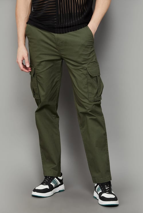 PEPE JEANS Solid Regular Fit Cargos