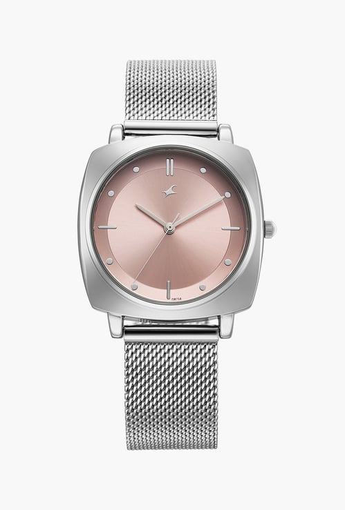 FASTRACK Stunners X Analog Watch with Stainless Steel Strap - 68043SM02