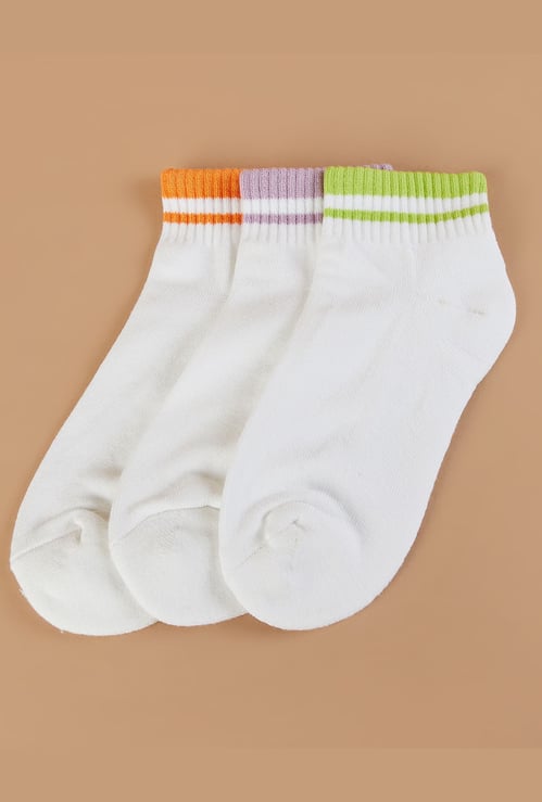 GINGER Assorted Ankle-Length Socks - Pack of 3