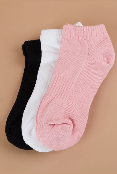 GINGER Assorted Ankle Length Socks - Pack of 3